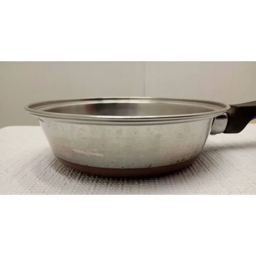 Vintage ekcoware aluminum and copper 6 in. frying pan